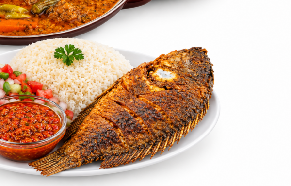 Atieké avec Poisson
