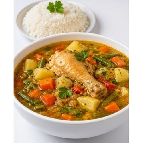 Soupe de Poulet & Riz Blanc